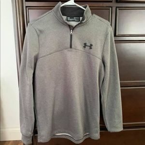 Women’s grey under armour cold gear 1/4 zip